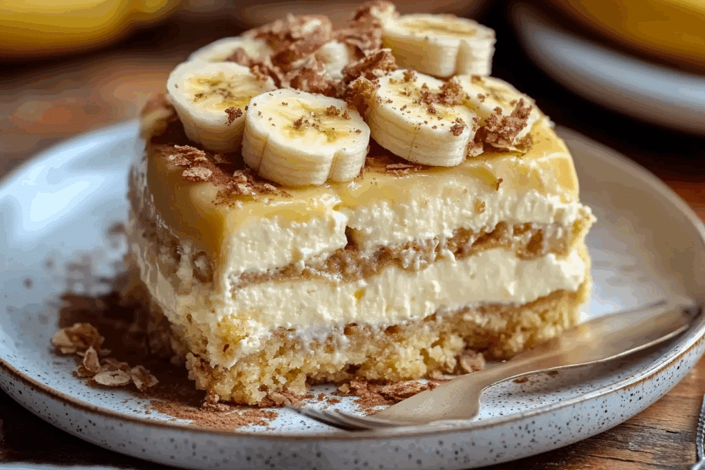 Banana Pudding Cheesecake Cake Recipe