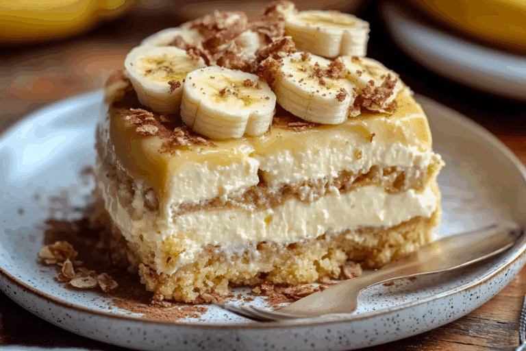 Banana Pudding Cheesecake Cake Recipe