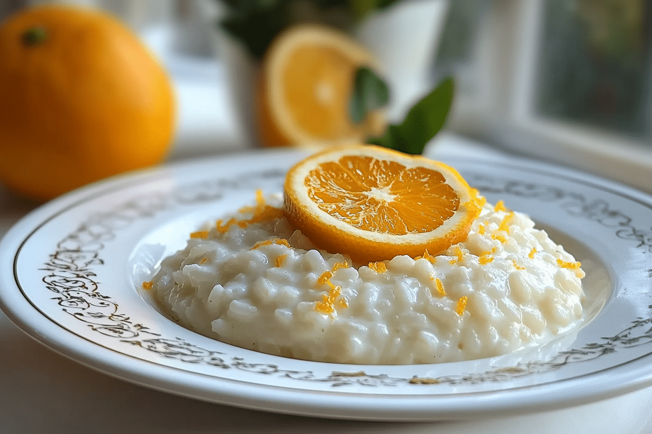 Creamy Rice Pudding with Orange