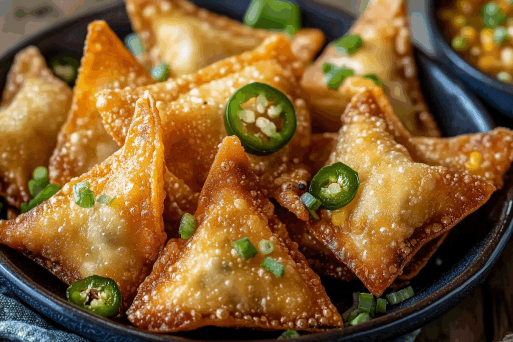 Crispy Jalapeño Corn Wontons