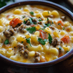 One-Pot Macaroni Cheeseburger Soup – NO VELVEETA!