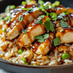 One-Skillet Honey BBQ Chicken & Rice