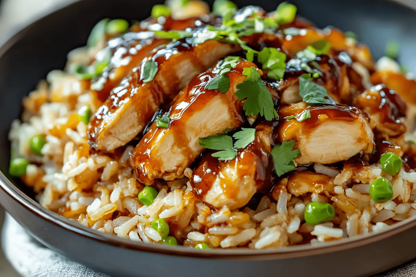 One-Skillet Honey BBQ Chicken & Rice