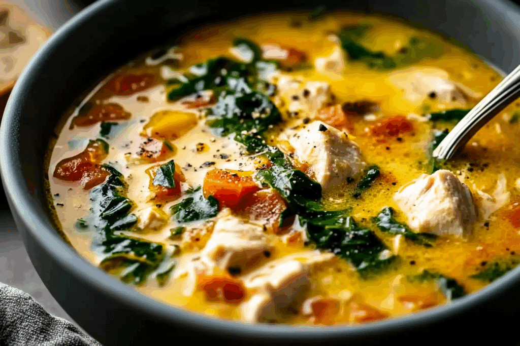 Creamy Tuscan Chicken Soup