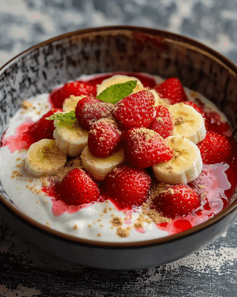 Strawberry Banana Pudding Dessert