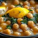 Greek Chickpea Soup with Lemon