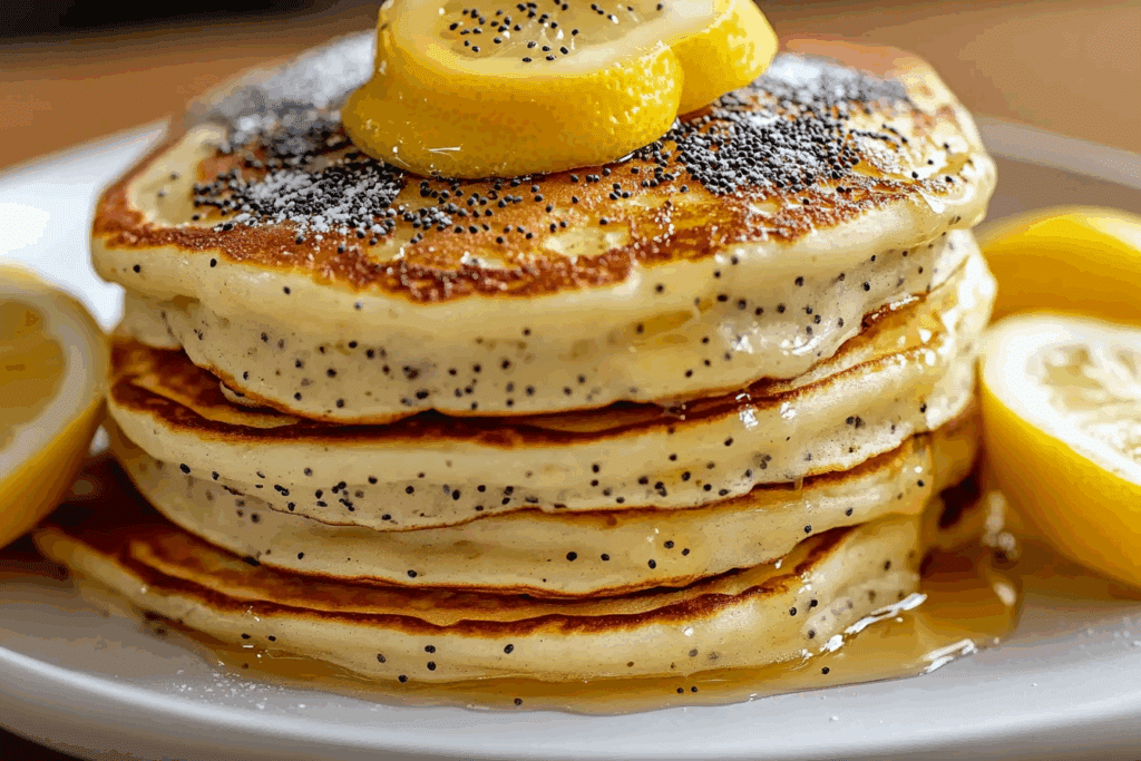Lemon Poppy Seed Pancakes