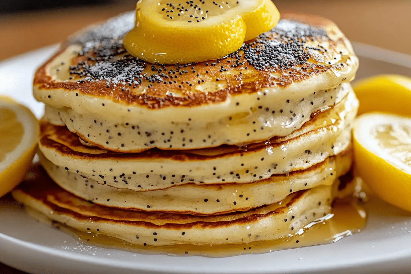 Lemon Poppy Seed Pancakes