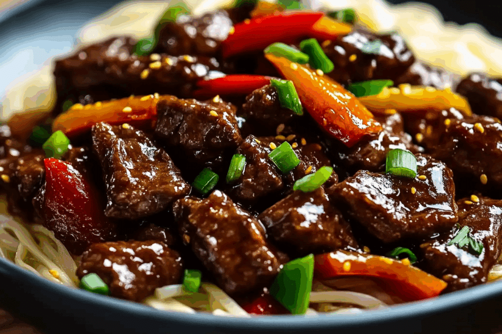 Sticky Rainbow Beef