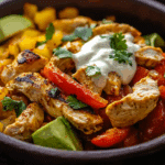 Healthy Chicken Fajita Bowls