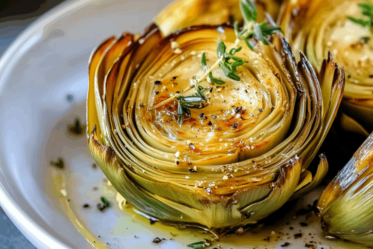 Roasted Artichokes with Garlic Butter
