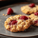 Buttery Raspberry Crumble Cookies