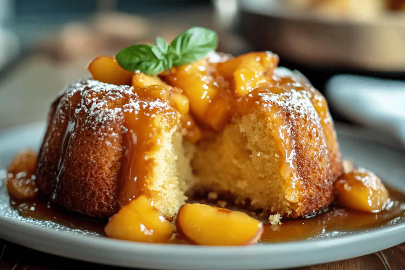 Peach Cobbler Pound Cake
