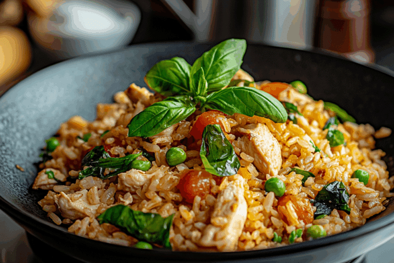 Thai Basil Chicken Fried Rice