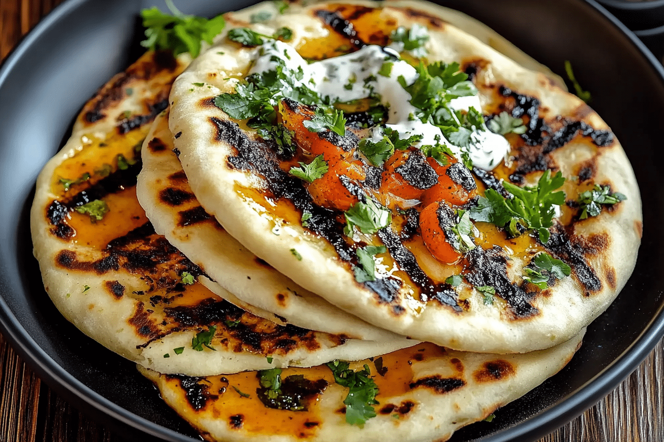 Grilled Naan (Indian Flatbread)