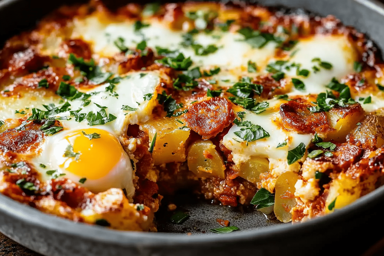 Chorizo & Potato Egg Casserole