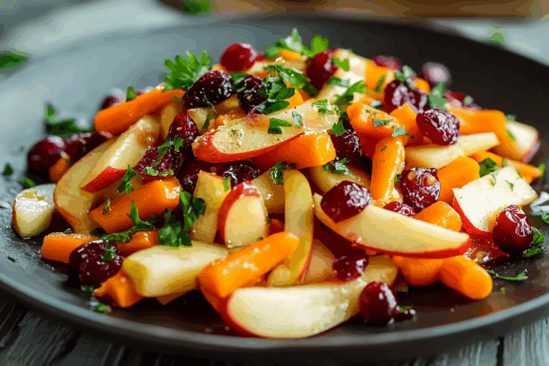 Refreshing Apple Cranberry Carrot Salad