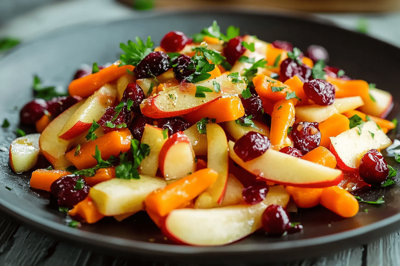 Refreshing Apple Cranberry Carrot Salad