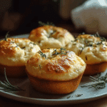 Garlic Rosemary Focaccia Muffins