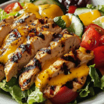 Grilled Chicken Salad with Honey Mustard Dressing