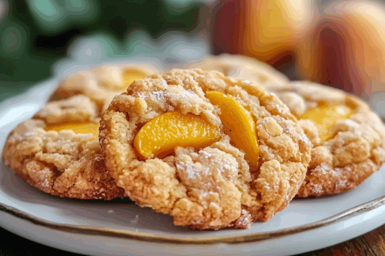 Peach Cobbler Cookies