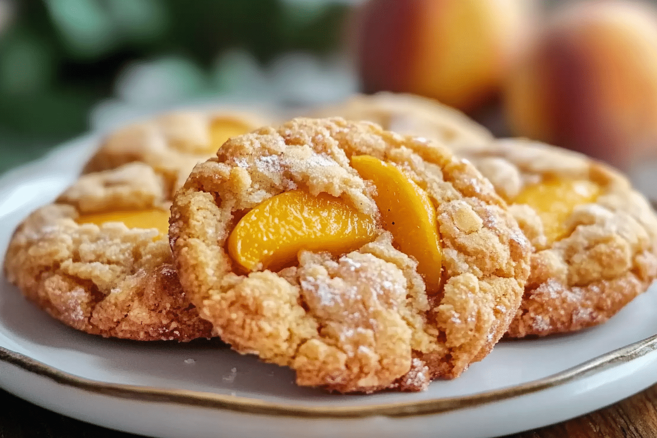 Peach Cobbler Cookies