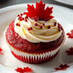 Red and White Canada Day Cupcakes