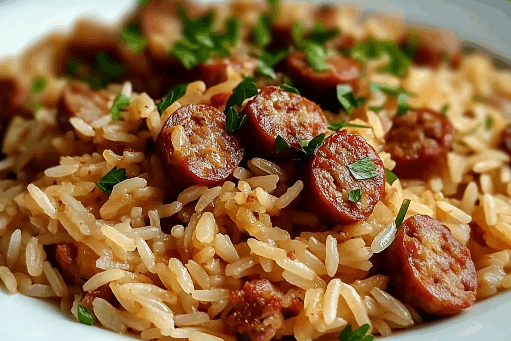 Rice and Italian Sausage