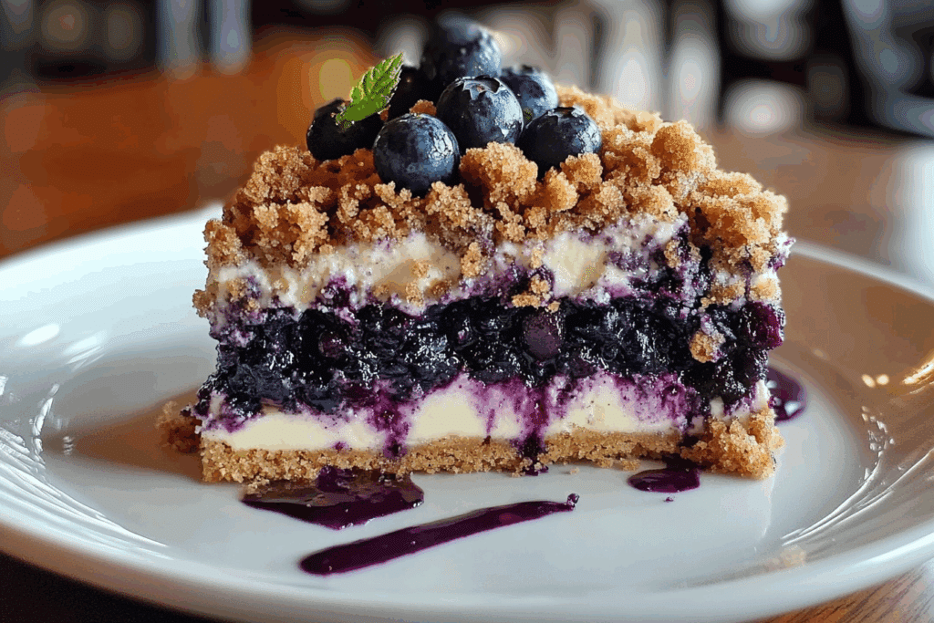 Sherry's Blueberry Cream Cheese Crumb Cake