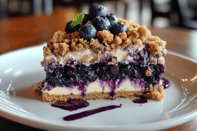 Sherry's Blueberry Cream Cheese Crumb Cake
