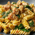 Spicy Tuna Spinach Pasta