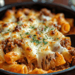 Baked Rigatoni with Sausage and Boursin Cheese