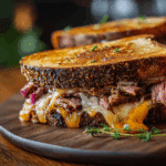 BBQ Brisket Grilled Cheese Sandwich