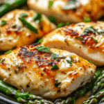 Caesar Chicken with Asparagus