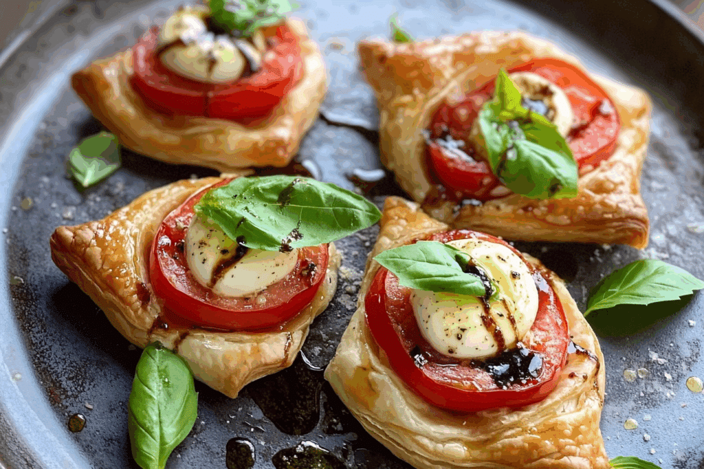 Caprese Puff Pastry Bundles