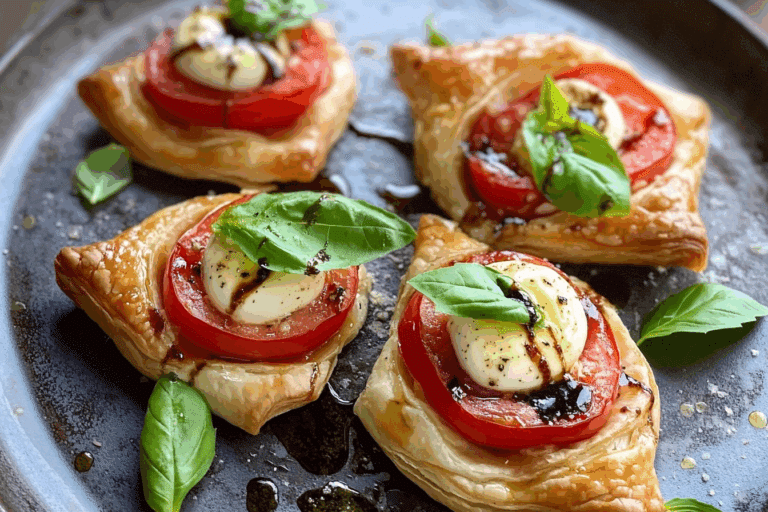 Caprese Puff Pastry Bundles