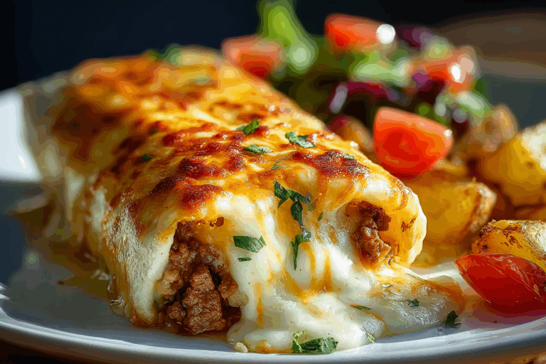 Cheesy Potato Burritos Beef