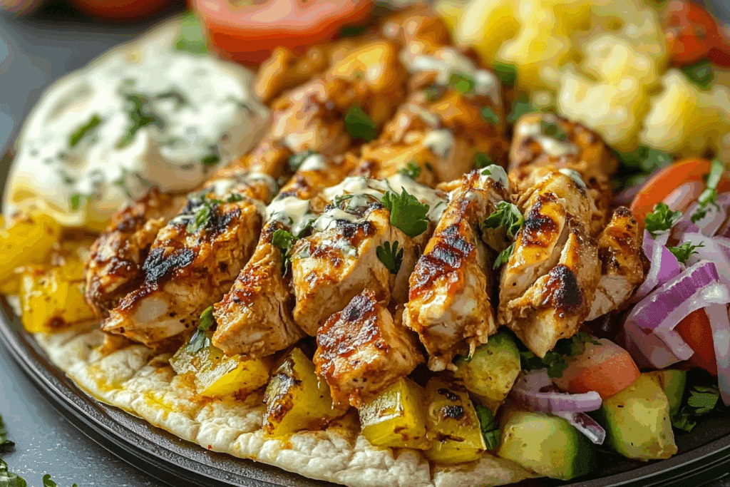 Chicken Shawarma Sheet Pan Dinner