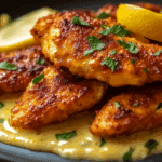 Chicken Tenders in a Cajun Lemon Butter Sauce