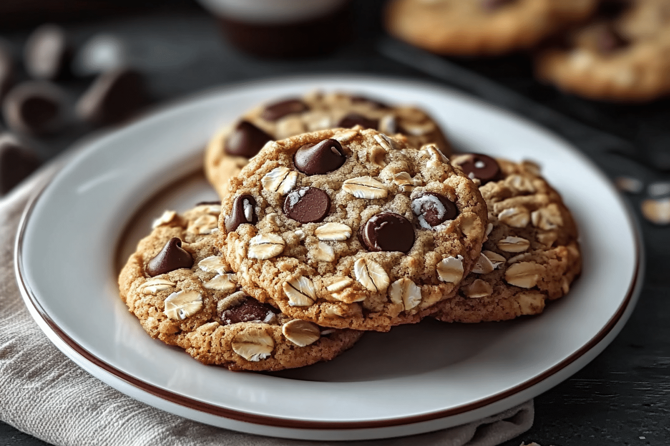 Chocolate Chip Cookies with Oatmeal & Coconut