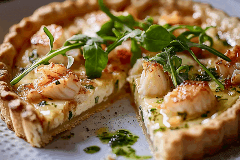 Crab and Tarragon Tart