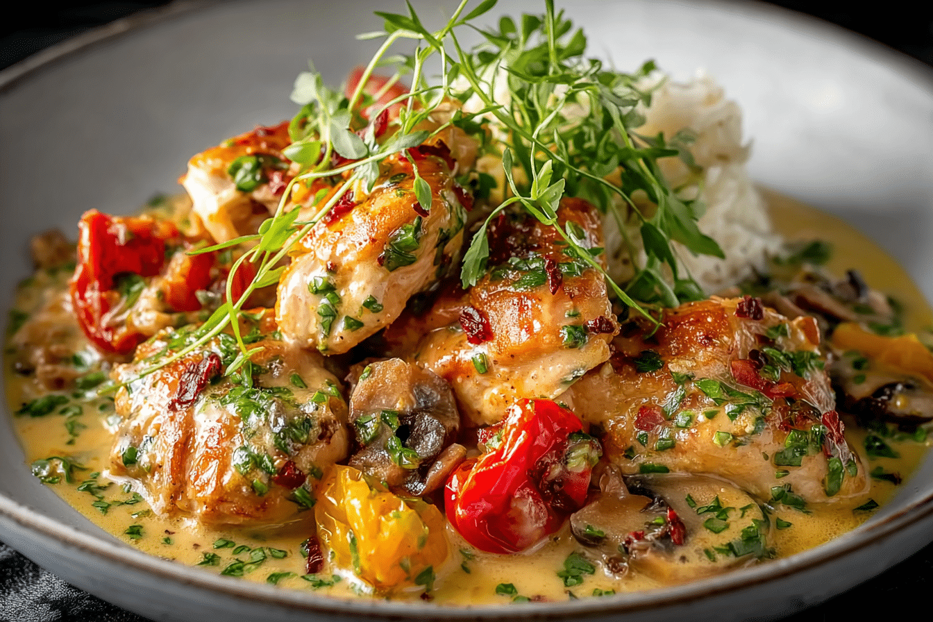 Creamy Chicken à la King
