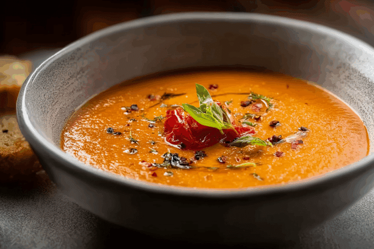 Creamy Roasted Garlic Tomato Soup