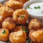 Crispy Fried Mushrooms with Cool Ranch Dip