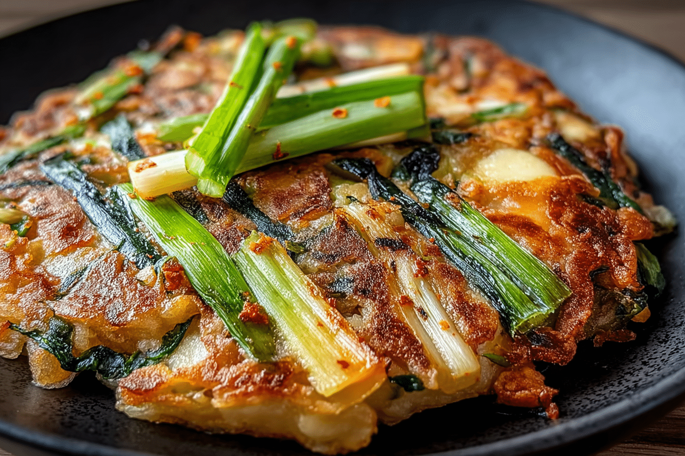 Crispy Korean Spring Onion Pancake (Pajeon)
