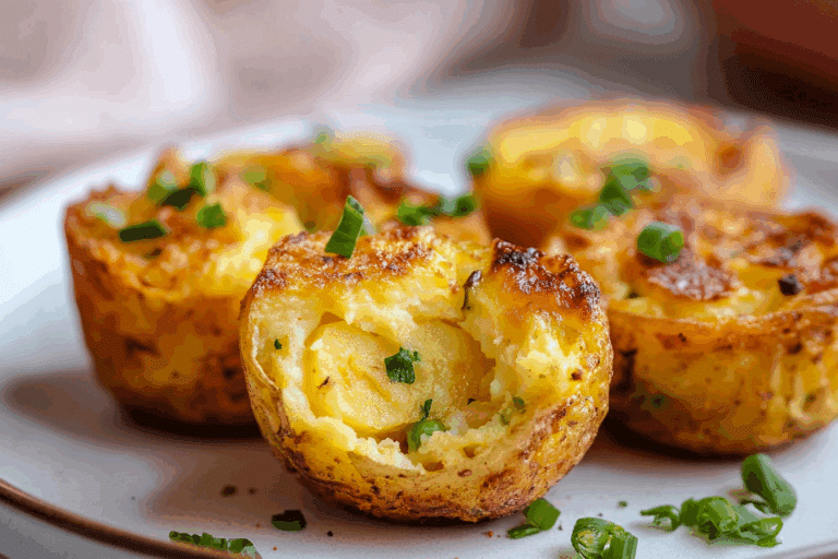 Crispy Potato Egg Soufflé Bites