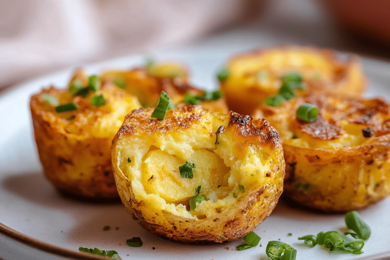 Crispy Potato Egg Soufflé Bites