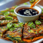 Crispy Vegetable Pancakes with Asian Dipping Sauce Recipe