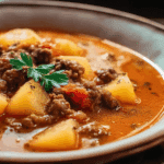 Crock Pot Hamburger Potato Soup Recipe