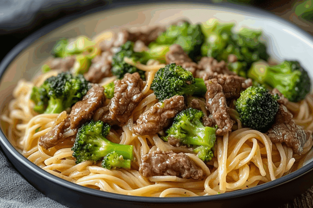 Easy Beef & Broccoli Noodles